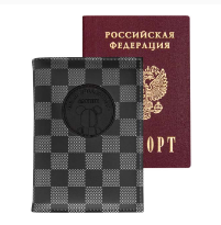 ОБЛОЖКА Д/ПАСПОРТА  DEVENTE "BEAR COLLECTION" ЧЁРНАЯ  1030405  
